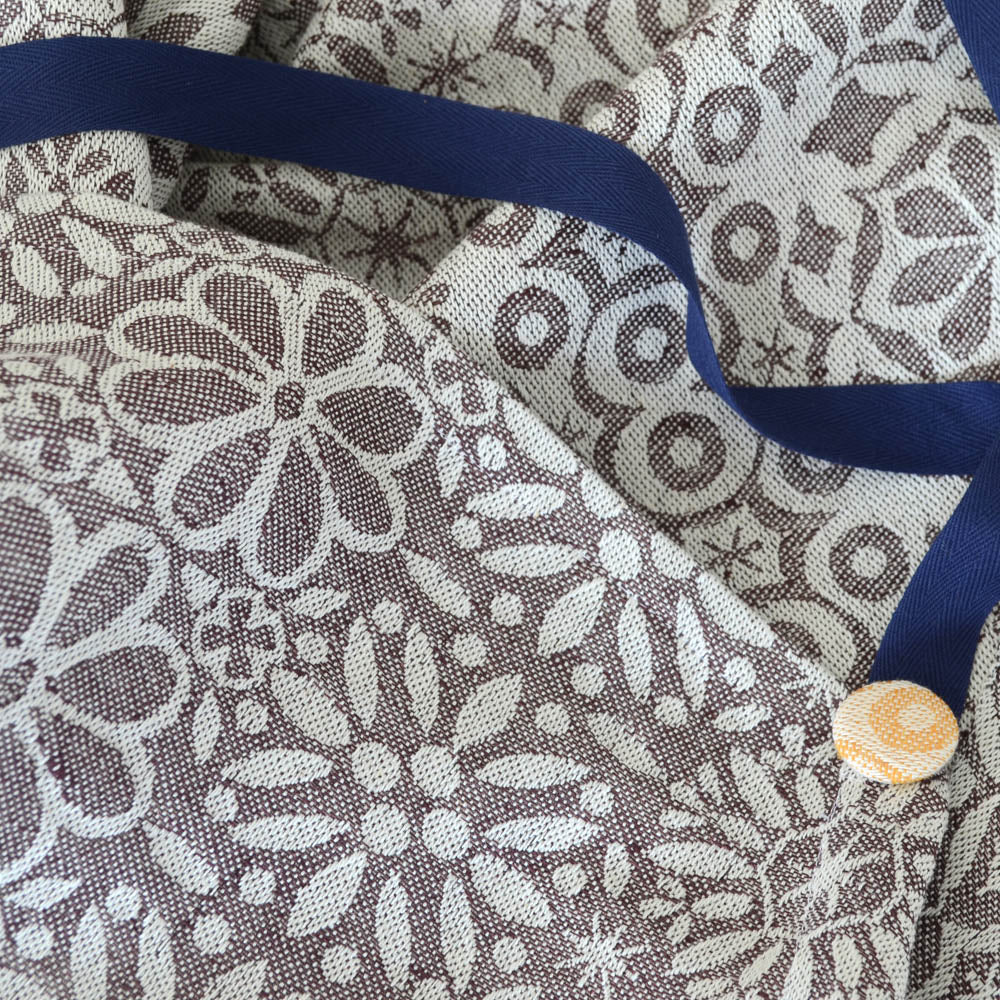 Jacquard Küchenschürze Blumenreigen