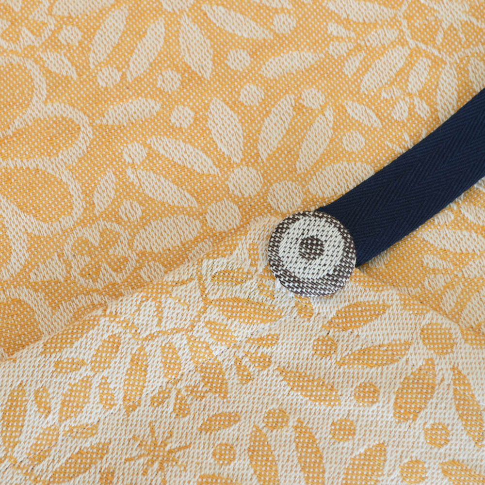 Jacquard Küchenschürze Blumenreigen