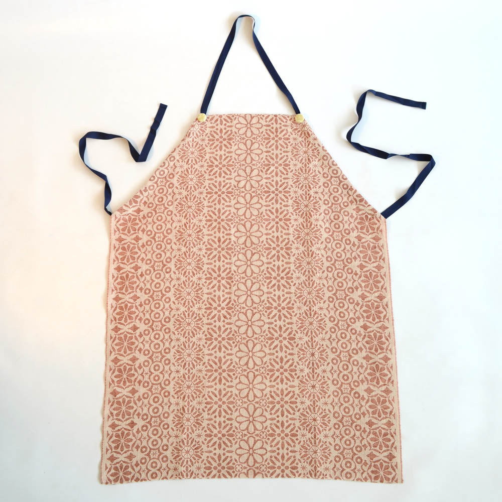 Jacquard Küchenschürze Blumenreigen