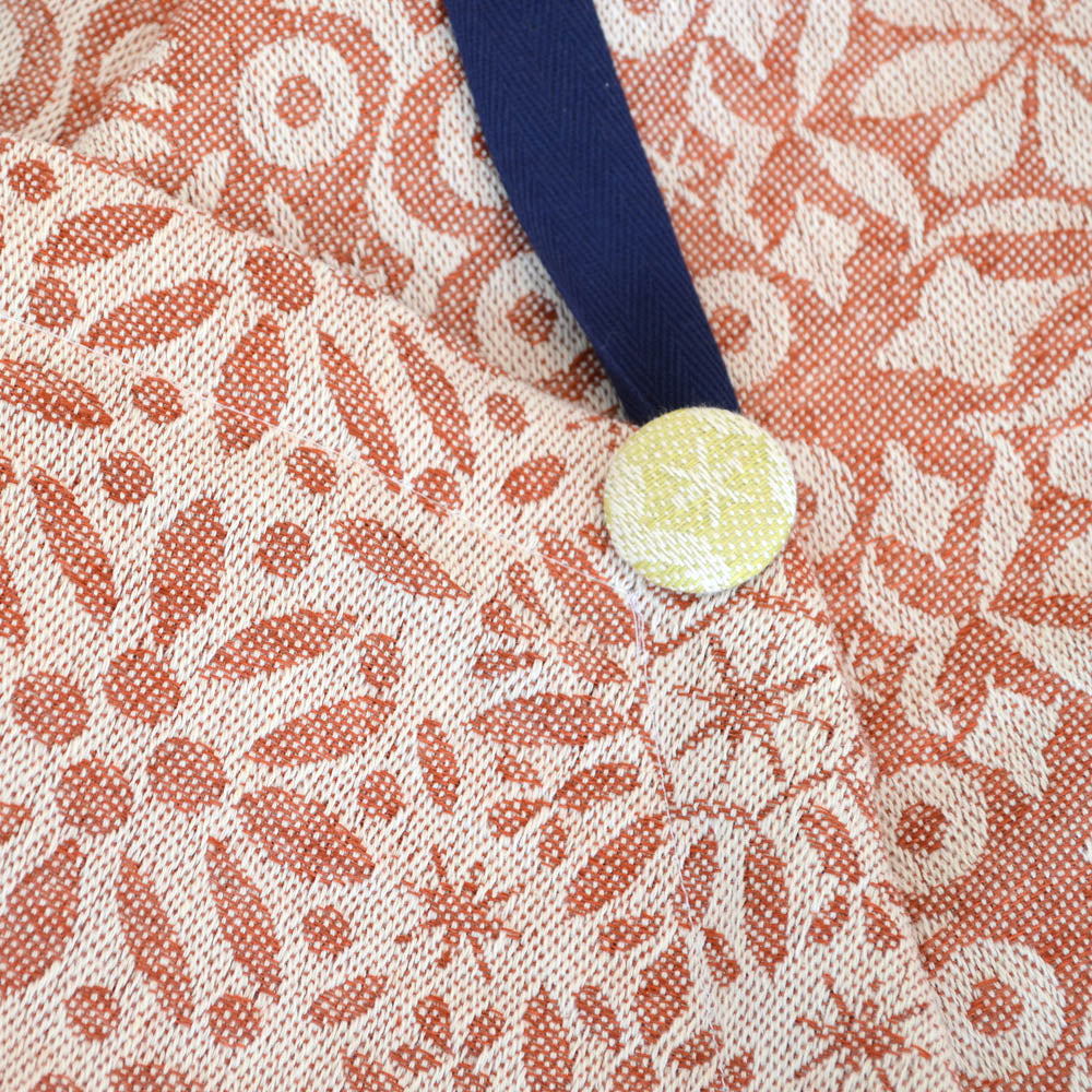 Jacquard Küchenschürze Blumenreigen